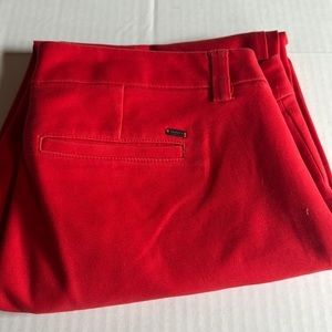Women’s Pleated Tommy Hilfiger Capri Pants. Red. Size‎ 4.
